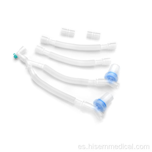 Circuito respiratorio plegable del sistema de respiración anestésica